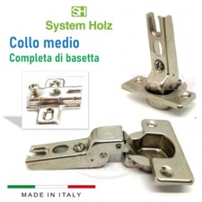 PEZZI 2 CERNIERA CERNIERE TIPO SALICE COLLO MEDIO ANTE PENSILI MOBILI CON BASE