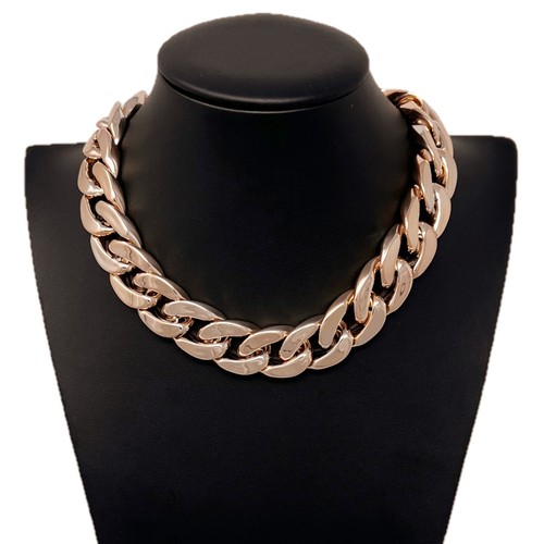 Oro rosa collana catena - oro,