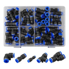 46 Pezzi Attacchi Rapidi Aria Compressa Connettore Raccordi Rapidi Da Pneumatico