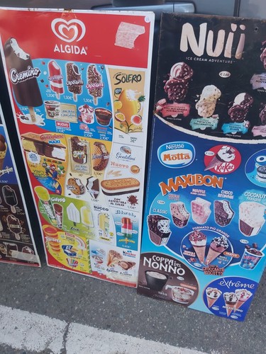 Insegna tabelle gelati - tabelle,