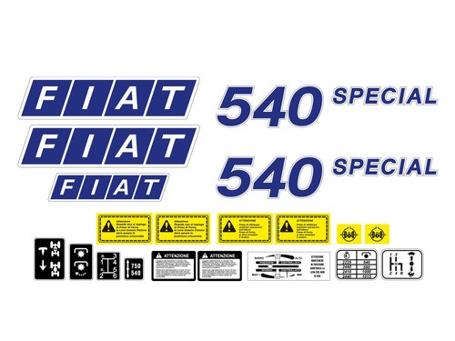 Kit adesivi trattore - fiat, 540