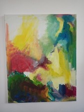 QUADRO ASTRATTO DIPINTO A MANO Pezzo Unico Acrilico Su Tela 40x50 cm