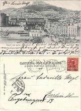 NAPOLI DAL PORTO - ANNULLO A BANDIERA - VIAGG. 1902 -72267-