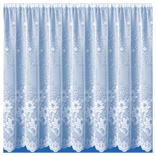Tenda rete bianca fiori - rete,