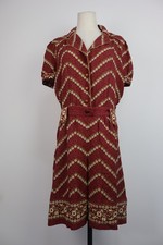 REPLAY VESTITO DONNA TG. L WOMAN CASUAL VINTAGE DRESS ABITO SETA