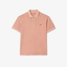 Polo Lacoste vestibilità classica rosa lavato