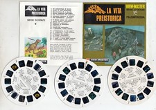 View Master LA VITA PREISTORICA Gaf 3 dischi ITA Serie Scienze B 6760 1969
