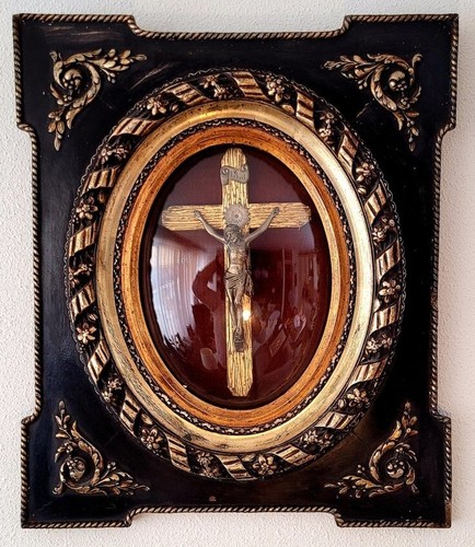 Crocifisso quadro teca con - in, quadro-teca