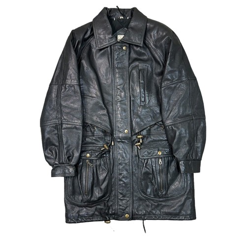Cappotto pelle vintage giacca