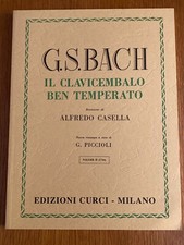 Bach - Clavicembalo ben temperato vol.2 (rev. Piccioli) EDIZIONI CURCI - NUOVO