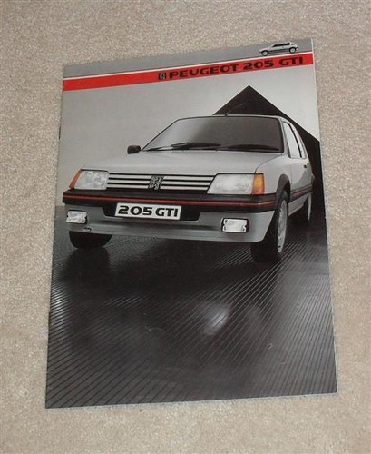 Brochure peugeot 205 gti - brochure,