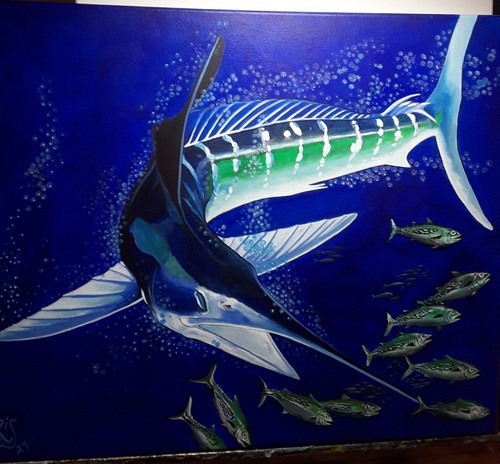 Marlin righe acrilico - a, righe,