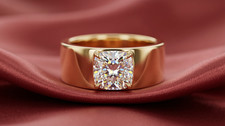 Anello fascia sigari solitario