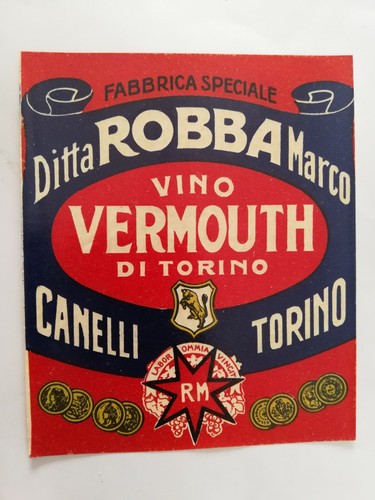 Etichetta liquore vermouth - etichetta,