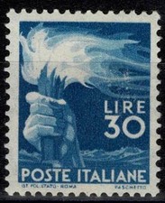 1945 ITALIA REPUBBLICA LIRE 30