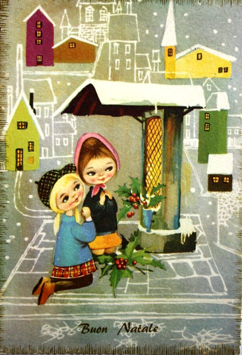Buon natale cartolina - natale,