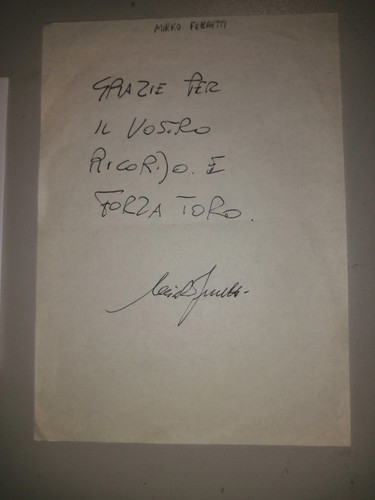 Mirko ferretti autografo - ferretti,