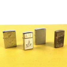 accendini zippo vintage, 4 pezzi