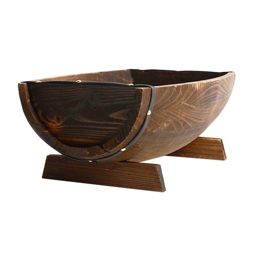 Botte legno portavaso da - botte,