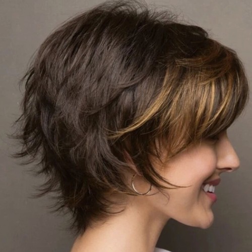 Parrucca donna corta elegante