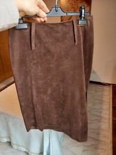 Gonna scamosciata Marrone (Marca Rinascimento, Taglia XS)