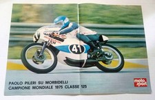 advertising POSTER PAOLO PILERI-MORBIDELLI 125 MOTOSPORT  MOTOGP  EPOCA VINTAGE