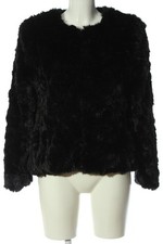 POPCPH Giacca in eco pelliccia Donna Giacca Taglia IT 40 nero stile casual