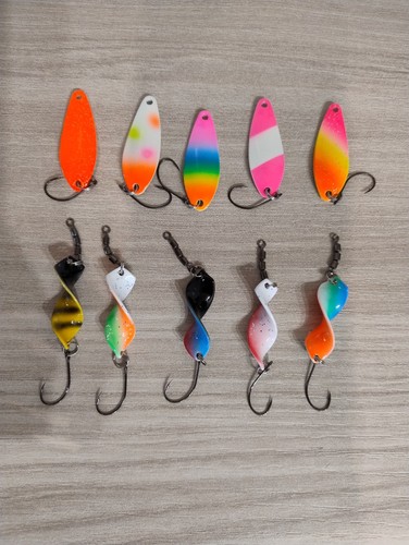 Pezzi pesca ondulanti - 10,