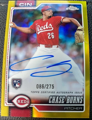 2026 topps chrome - chase, burns