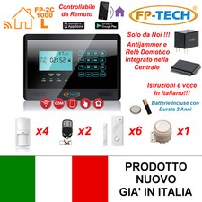 ANTIFURTO ALLARME TOUCH SCREEN CASA KIT COMBINATORE GSM WIRELESS SENZA FILI APP