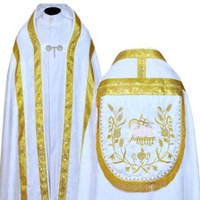 Nuovo set cope - stole, bianco