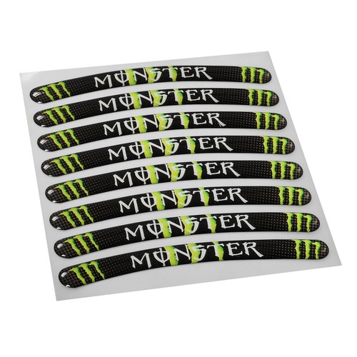 Adesivi cerchi gel - 3d, monster