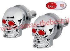 Vite cromo teschio skull porta