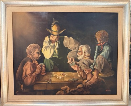 Quadro salvo benanti olio - olio, su