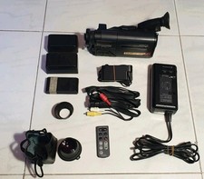Vintage TELECAMERA HITACHI VM-H37E  Hi8 Mm Pal Con Vari Accessori 