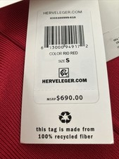 herve ledger sleeveless red