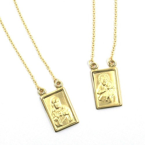 Collana scapolare oro - scapolare, in