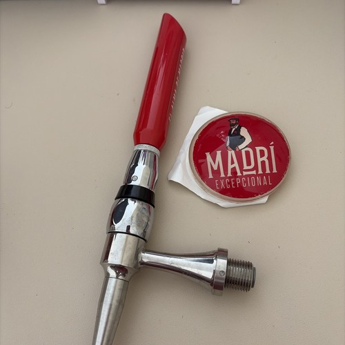 Madri beer pump badge - beer,
