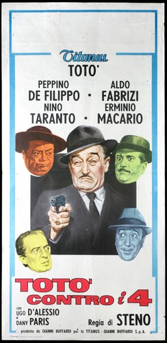 Cinema locandina totò - totò, contro