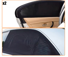 2 Tendine Parasole A Calza Per Portiera Auto Universali Vetro Finestrino 104x50