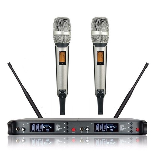 Microfono cordless doppio uhf - microfono,