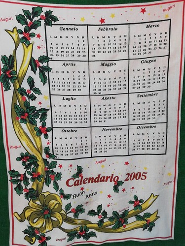 Strofinaccio calendario natale - strofinaccio,