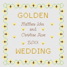 Punto croce matrimonio - punto,
