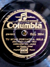 78 GIRI ORCHESTRA JAZZ Vocale Crivel TU M'HAI PORTATO IL SOLE Originale anno '39