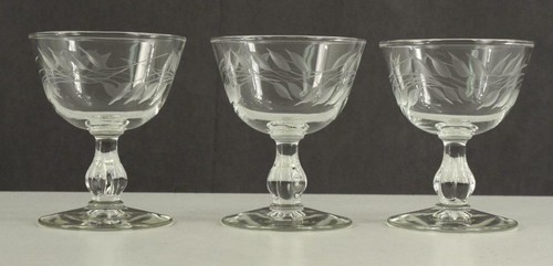 Vintage 3pc crystal cut - 3pc,