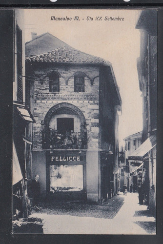 Cartolina moncalvo via xx - cartolina,