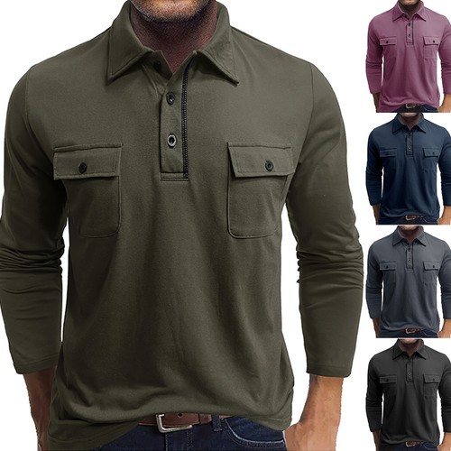 Polo uomo manica lunga - , con