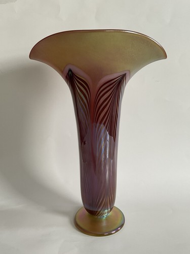 Vaso ventaglio vetro - , artistico