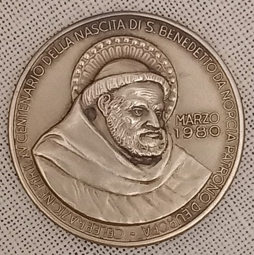 Medaglia argento benedetto - medaglia, s.benedetto
