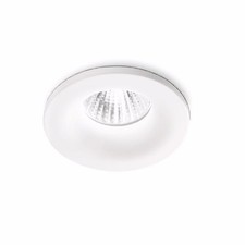 Gaia faretto 4w 3000k incasso controsoffitto led metallo bianco rotondo